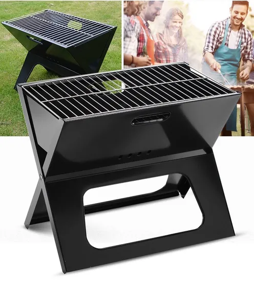 Portable Outdoor X-Shaped Folding Convenient Grills BBQ Wild Charcoal Grills