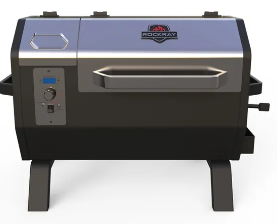 Portable Wood Pellet Grill Smoker, Table Top Electric BBQ Grill with Pid Temperature Control