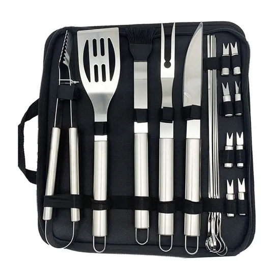 Premium 20-Piece BBQ Tool Set for Outdoor Grilling