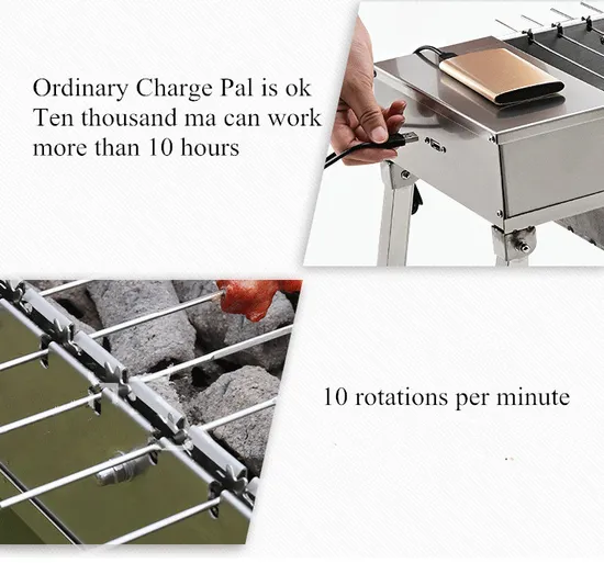 New Style Stainless Steel Rotating BBQ Grills