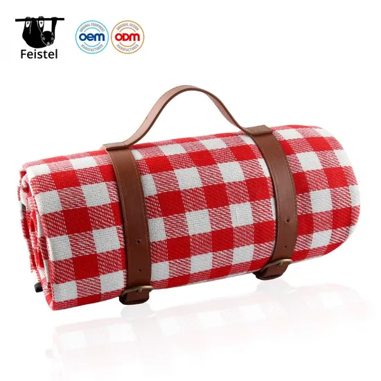150X200cm/200X200cm Different Sizes Beach Mats Three-Layer Soft Acrylic Thermal Insulated Picnic Blankets