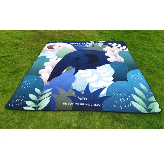 Wholesale Custom 3*3m Non-Spliced Waterproof Picnic Blanket Beach Mat Camping Picnic Mat