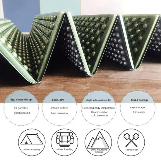 XPE+Aluminum Film Waterproof Mosture Proof Egg Shape Camping Picnic Pad