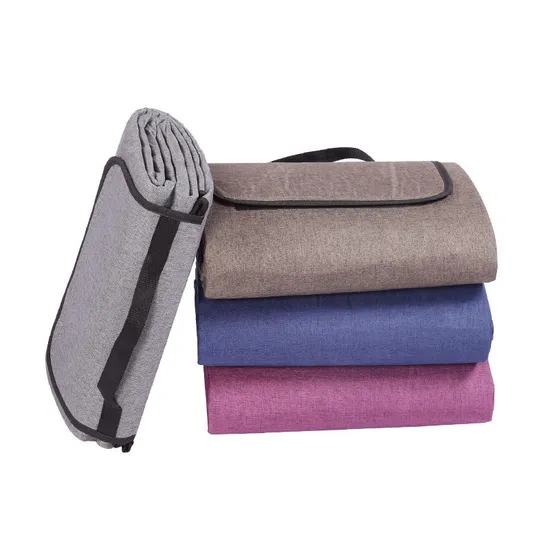 OEM Imitation Linen Portable Foldable Moisture-Proof Picnic Mat