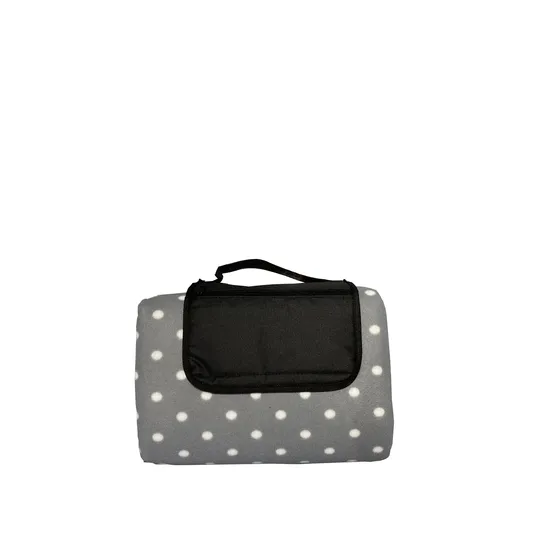 Waterproof 80*80inch Outdoor Park Fleece Camping Dots Party Gingham Picnic Blanket
