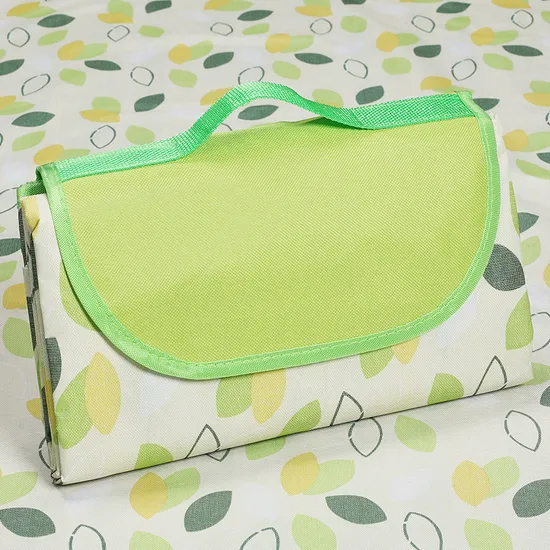 Promotional Custom Outdoor Gear Folding Oxford and PVC Waterproof Picnic Blanket Beach Camping Mat
