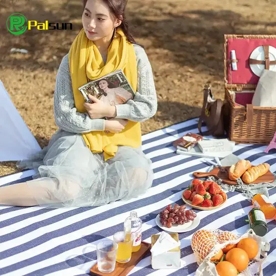 Sell Well Custom Logo Size Lightweight Printing Picnic Outdoor Picnic Camping Blanket