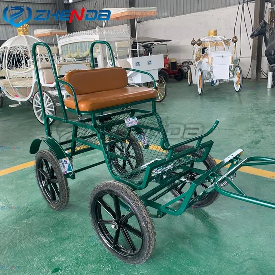Miniature 2 /4wheeled Free Time Pony Horse Carriage