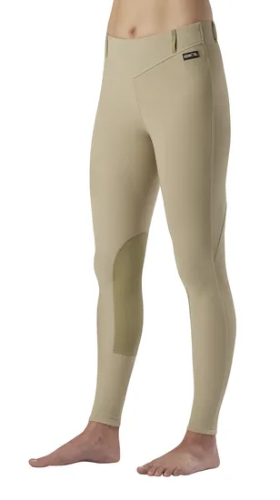 Knee Patch Equestrian Breeches for Women, V Waist Design, Perfect Fit