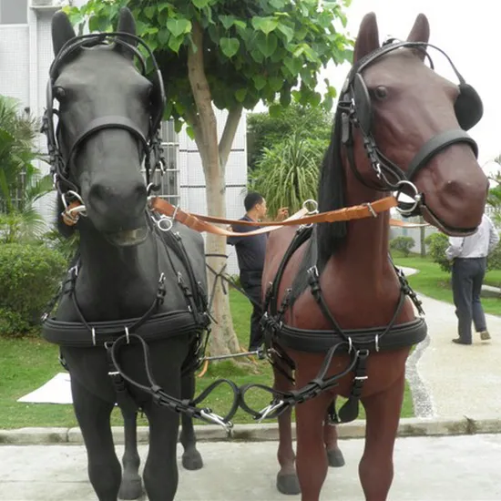 Horse Harness Equestrian Equipment Horse Driving Harness for Marathon Carriage