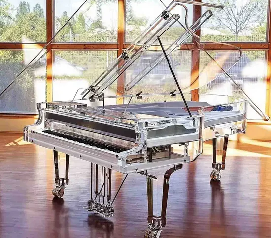 Fully Transparent Grand Piano with Modern Style Acrylic Grand Piano for Sale