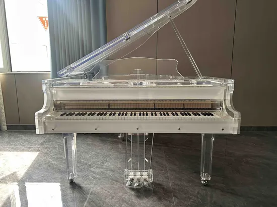 Custom Luxury Piano for Fashion Home Transparent Crystal Grand Piano Gp170A Grand Piano