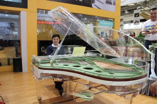 Playing on Music Concert with The Pianodisc Self Player System Acrylic Grand Piano for Hotel
