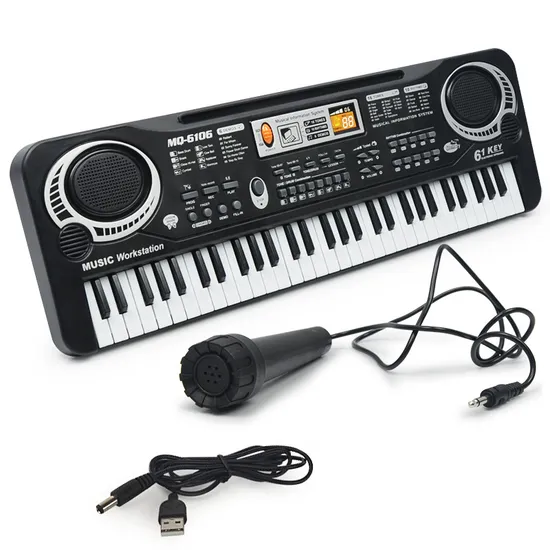 Kid Electric Digital Piano 61 Keys Keyboard Piano Toy Music Musical Instrument Keyboard Electronic Organ for Sale Piano