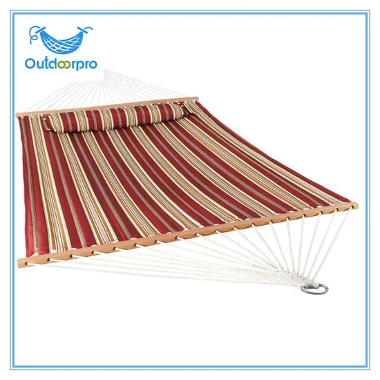 Outdoor Garden Balcony Yard Patio Mexican Double Polyester Quilted Hammock Deluxe Swing Bed