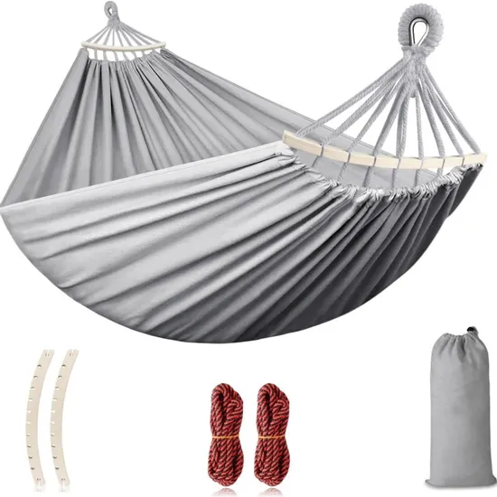 New Double Camping Hammock: Comfortable, Durable, Easy to Set up