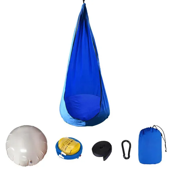 Indoor Outdoor Home Garden Kids Pod Swing Seat Sleeping Hammock Chair Camping Pod Swing Chair for Kids Indoor Swing Seat Wbb15202