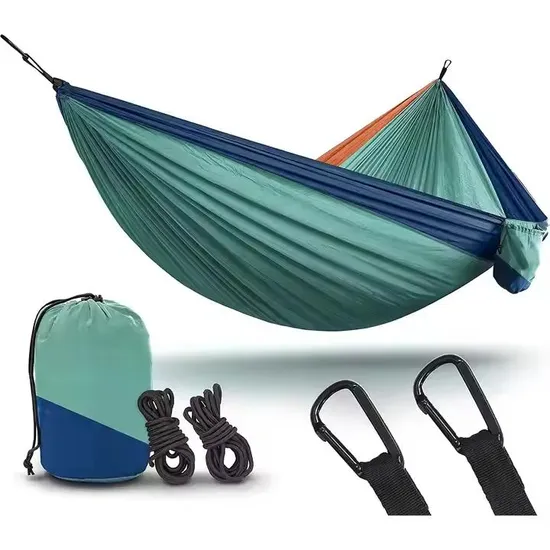 Nylon Hammock High Quality Waterproof Hammock Chair Swing with Side Pocket and Carry Bag