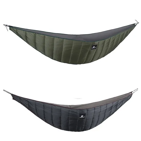 Winter Warm Hammock Underquilt Lightweight Hammock Gear Quilt Packable Full Length Under Ceiling Camping Survivor Hanging Bed