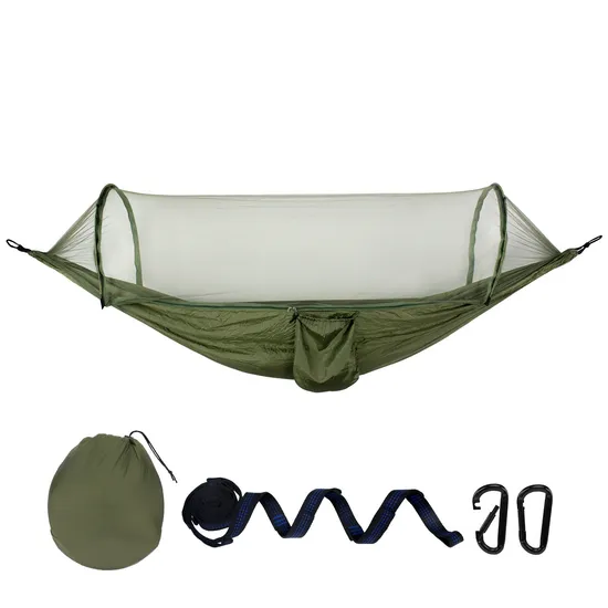 Pop-up Hammock Camping Tent Bed with Mosquito Net for Outdoor Travel Hiking Backpacking Wbb16925