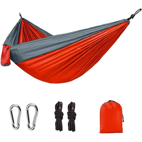 Portable Camping Hammock with Tree Strap Single and Double Parachute Nylon Ci10104