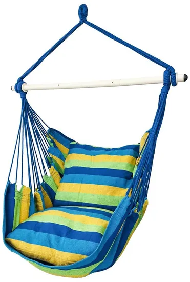 Folding 3-Tubes Portable Hammock Chair Balcony Hanging Chair