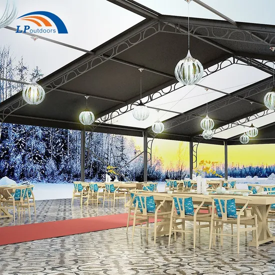 Aluminum Black Frame Iron Art Decoration Tent Wedding Events Tent