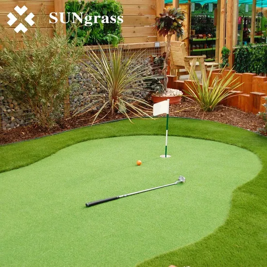 Putting Green Golf Artificial Turf Synthetic Turf for Golf Court Smooth Flat Professional 12mm 14mm 16mm 18mm Pile Height with CE Certificate