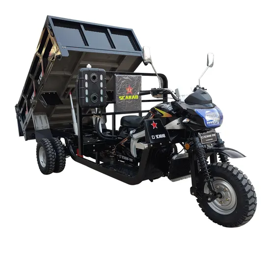 EEC/ECE/CE Certification/350cc Water-Cooled Engine Heavy-Duty Hydraulic Dump Three-Wheel Cargo Motorcycle