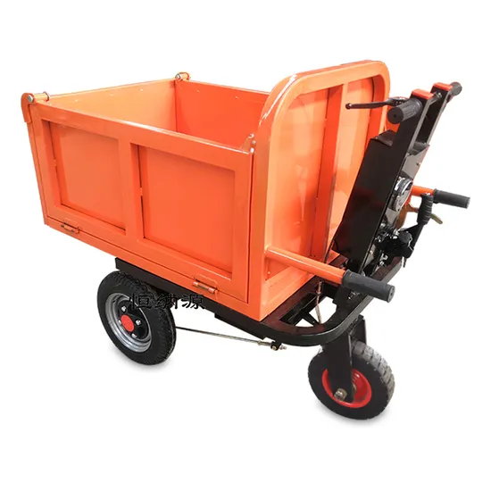 48V800W Engineering Electric Tricycle Hand Truck Trolleys Cart Construction Site Hand Pushed Farming Electric Carrier