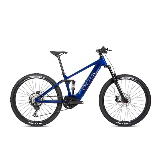 Alu Alloy Bafang 500W MID Drive Rockshox Full Suspension Electric Mountain Bike