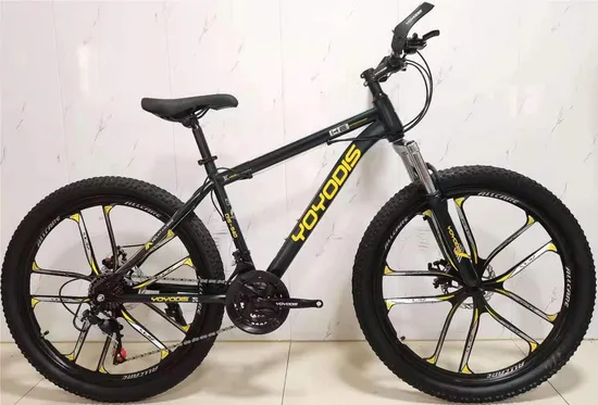 26-Inch Steel Mountain Bicycle with Suspension Road MTB 21s One-Piece Wheel