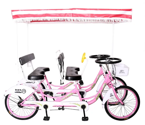 Factory Outlet Family Set Funny Surrey Sightseeing Tandem Bike Cycling