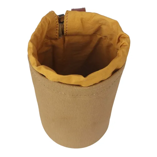 Canvas and Leather Bicycle Water Bottle Cup Holder Bag Wine Carrier
