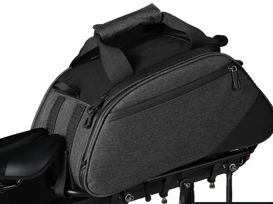 Premium Waterproof Bicycle Saddle Bag for Rear Rack Storage