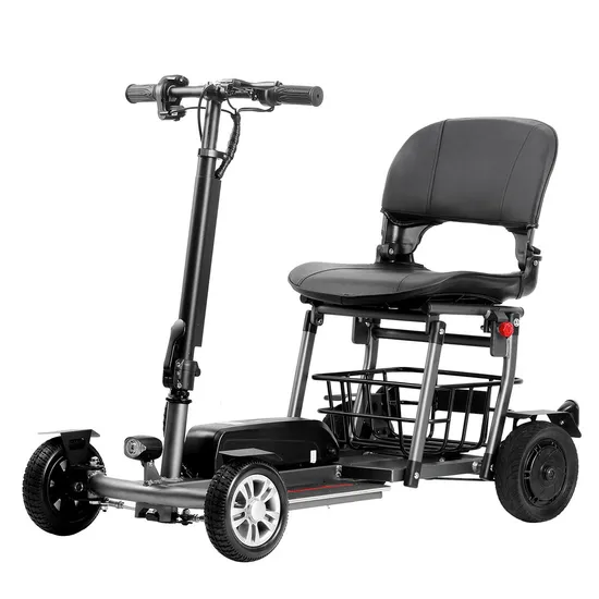 Bc-Ms310 Compact Foldable Portable 4 Wheels Electric Scooter with Seat Lightweight Disabled Mobility Scooter for Elderly