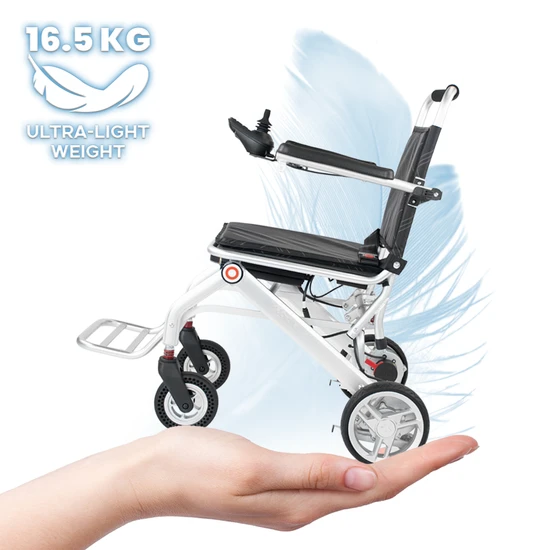 Portable Motorised Wheelchair with Brushless 150W * 2PCS Motors Lightweight Electric Wheelchair