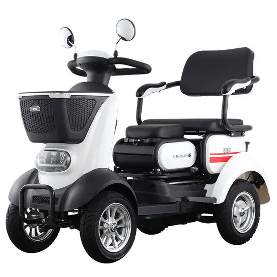 Fat Tire 4 Wheels Folding Electric Mobility Scooter for Disabled for Disabled and Elderly