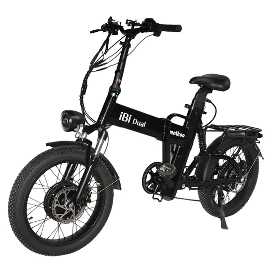 48V20ah Seat Post Battery Foldable Electric Bike 48V500W*2 Dual Motor Fat Ebike with Hydraulic Disc Brake High Speed 55km/H (34.38mph) Max Range 60km
