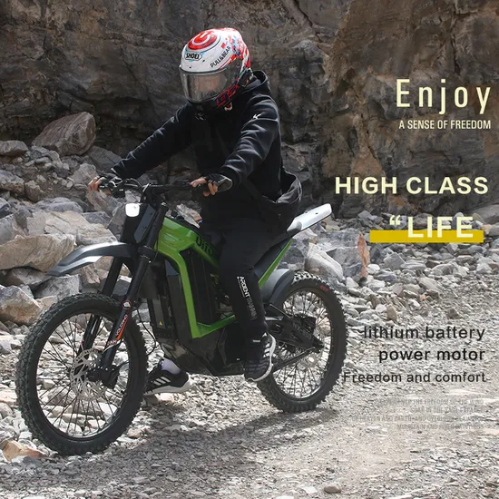 72V Electric Motorbike Akez Two Wheels 3000W Power 85kmh High Speed Electric Motorcycle with Large 30ah Lithium Battery