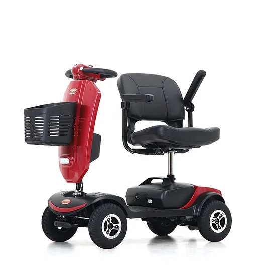 CE Approved Soild Tire & Plastic Wheelhub Handicapped Foldable 24V/300W Folding Mini Mobilitatsroller Disabled Electric Mobility Scooter for Travelling