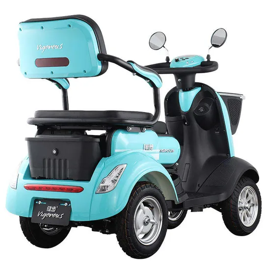 Model 4 Wheel Electric Fold Mobility Scooter Motorized Scooter Handicap Scooter for Elderly People