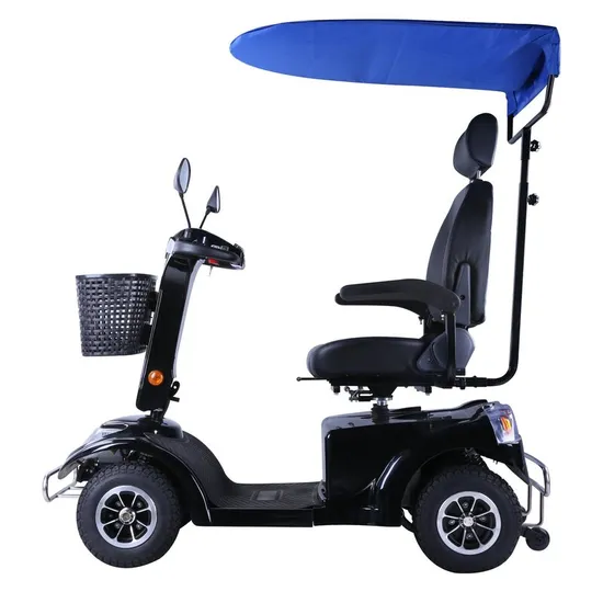 Export Folding 4 Whee Elder Electric Mobility Scooter for Old People or Disabled Person with Basket 800W