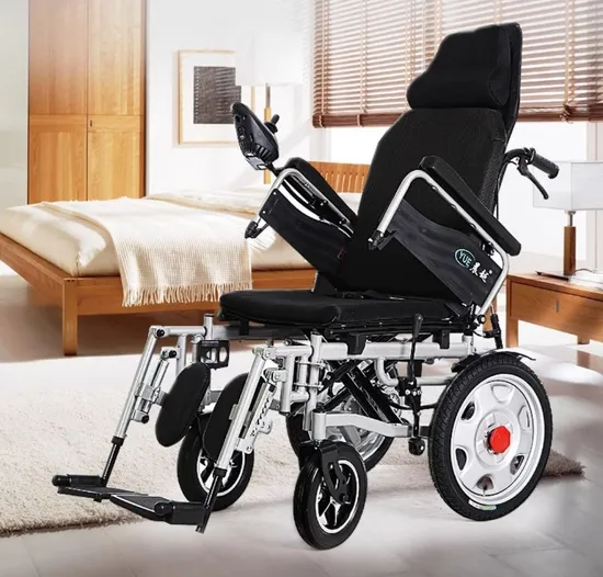 2024 Foldable Electric Wheelchair Intelligent Automatic Folding Portable Four-Wheeled Scooter for The Elderly and Disabled