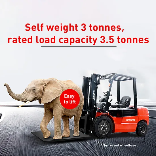 Ltmg 3ton 3.5ton 3.8ton Mini Hydraulic Diesel Forklift Truck with EPA