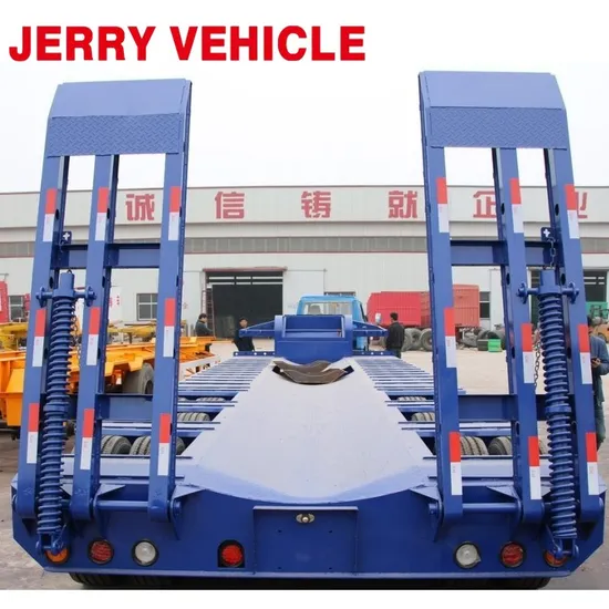 Factory 3-Axle 4-Axle Lowboy Semi Truck Trailers 50-60 Ton Lowbed Trailers for Transportation for Truck Trailers Category