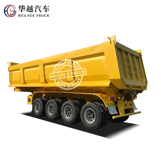 Hot Sale 4 Axle Dump Tipper Heavy Duty Truck Trailer U-Shape Dumper Tipping 80tons Ironstone Sand Coal Transport Dump Trailer