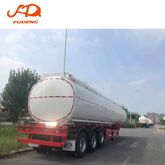 3 Axles Fuel Tank Semi Trailer 45000L Aluminum Tanker Trailer for Sale