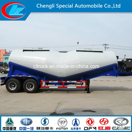 15-18cbm 26 Ton Gooseneck Bulk Cement Dry Powder Bulk Cement Tank Trailer
