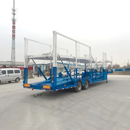 High Tensile Double Box Extruded Inboard Tilt 3 Axle Car Carrier Semi Trailer Cylinder Hydraulic